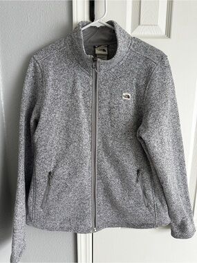 The North Face Grey Full-Zip Fleece Jacket